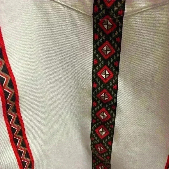 Vintage Old El Paso Tribal Aztec WESTERN Striped Shirt Long Sleeve Button Down - Picture 7 of 15